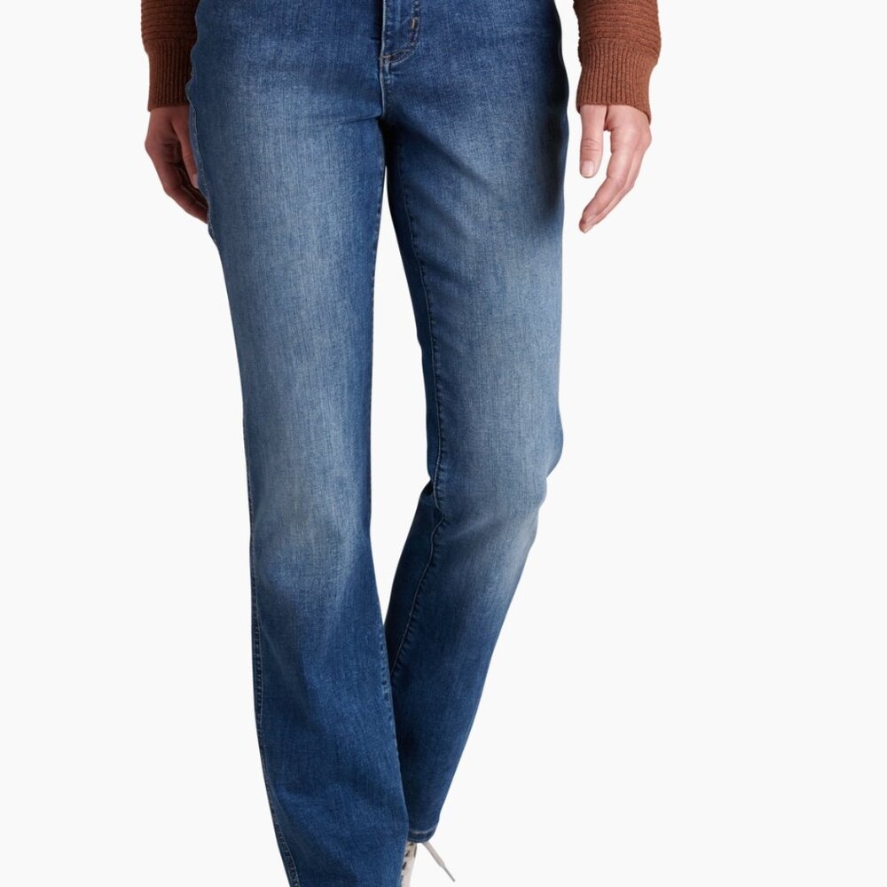 Kuhl Born in the Mountains Jeans Size 4 Regular Stretch Denim Vintage Blue 26x29